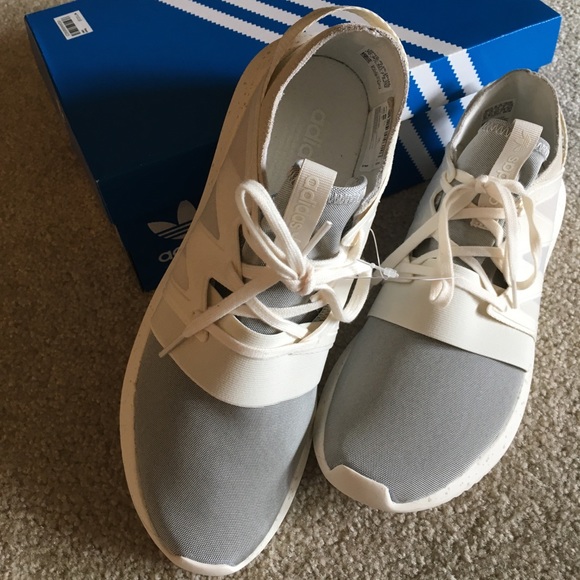 NWT Adidas Tubular Viral Cream/Off-white, size 10 - Picture 2 of 6